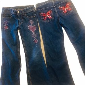 🌻Girls jeans size 6 and 6x two pairs